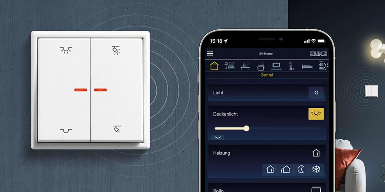 KNX RF Taster bei MM Elektrotechnik in Germering